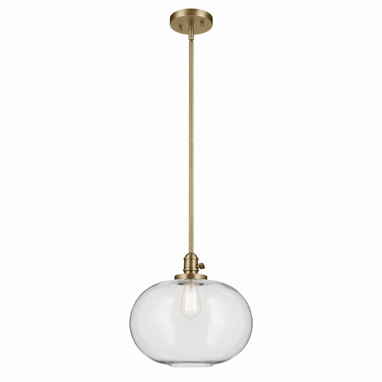 Kichler - 43911NBR - One Light Pendant - Avery - Natural Brass