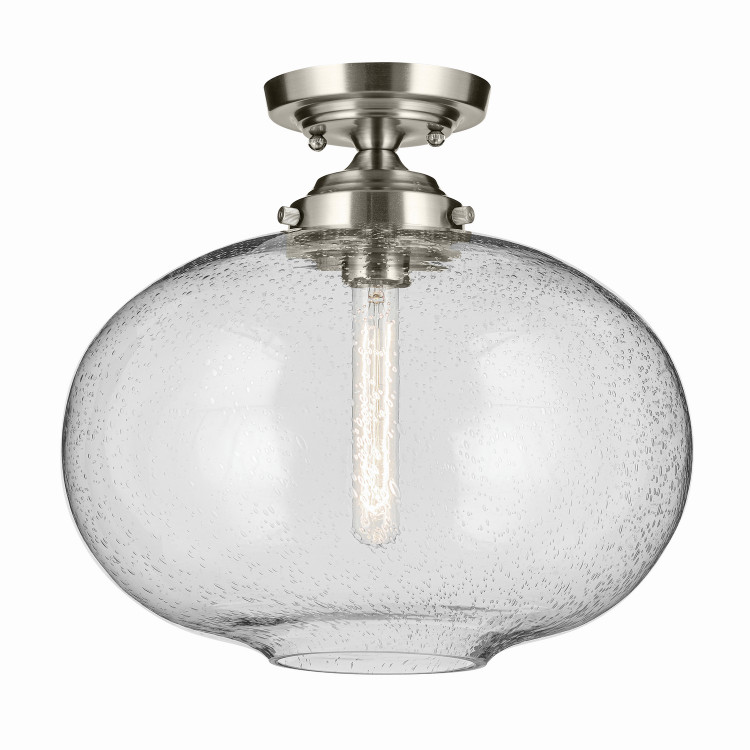 Kichler - 43913NI - One Light Semi Flush Mount - Avery - Brushed Nickel