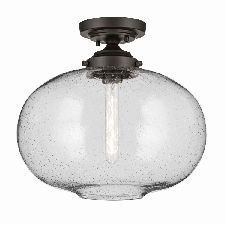 Kichler - 43913OZ - One Light Semi Flush Mount - Avery - Olde Bronze