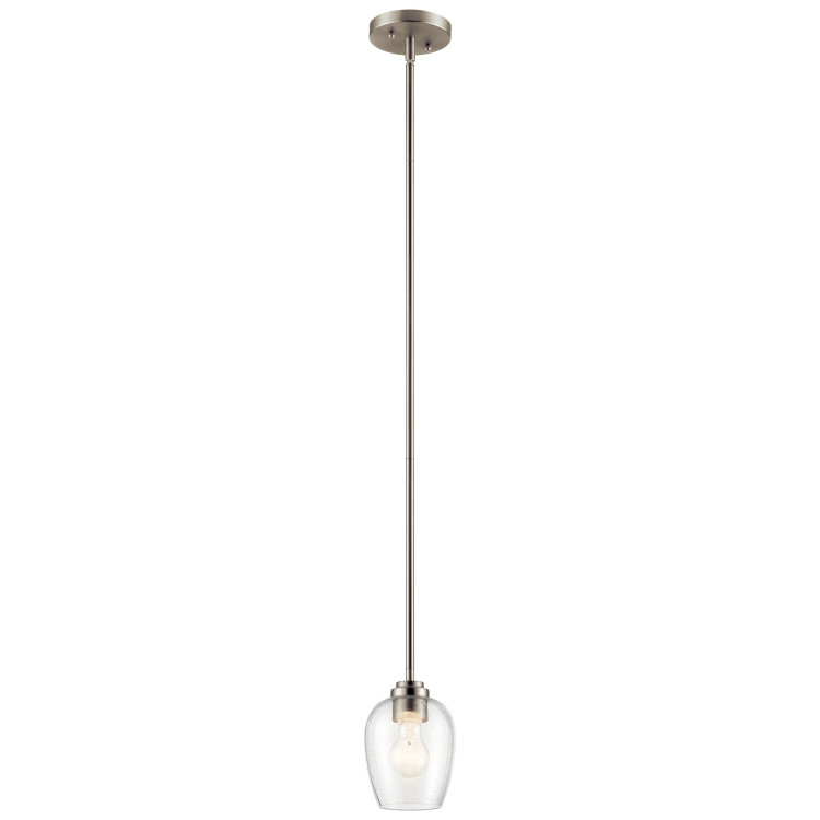 Kichler - 44380NICS - One Light Mini Pendant - Valserrano - Brushed Nickel