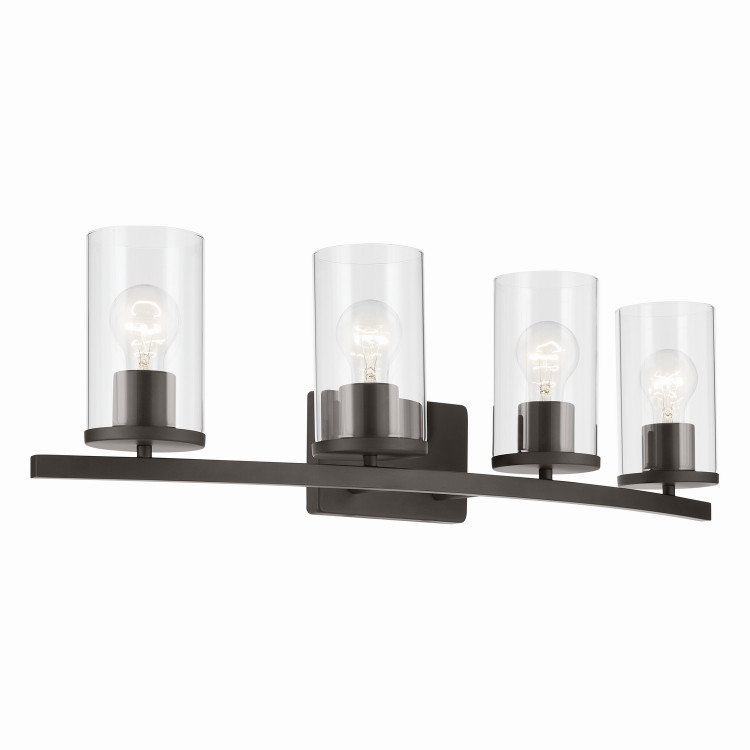Kichler - 45498OZCLR - Four Light Bath - Crosby - Olde Bronze