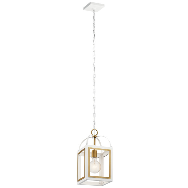 Kichler - 52030WHNBR - One Light Pendant - Vath - White