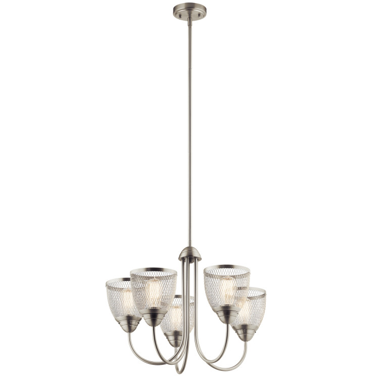 Kichler - 52269NI - Five Light Chandelier - Voclain - Brushed Nickel