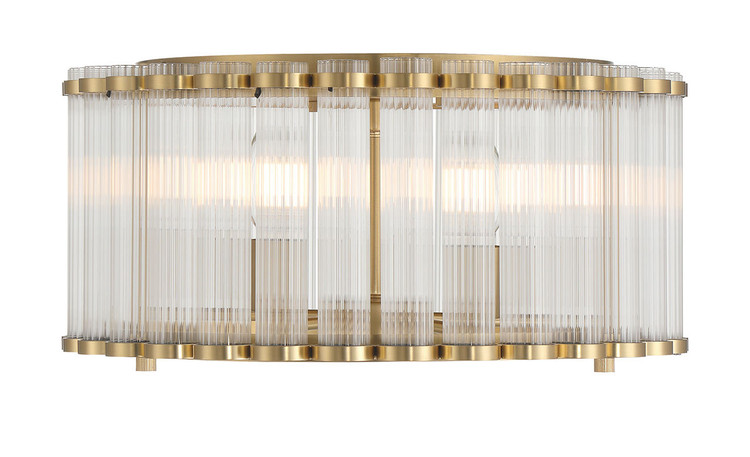 Eurofase - 49185-010 - Five Light Flush Mount - Glasbury - Gold