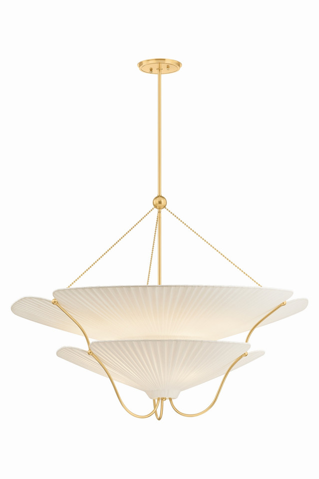 Hudson Valley - AH4640-AGB - Nine Light Chandelier - Gerhard - Aged Brass