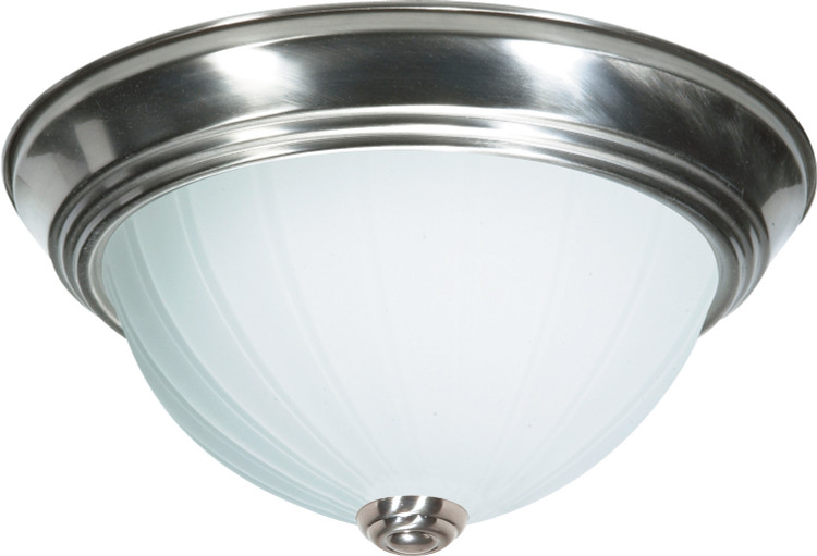 Nuvo Lighting - SF76-243 - Two Light Flush Mount - Brushed Nickel