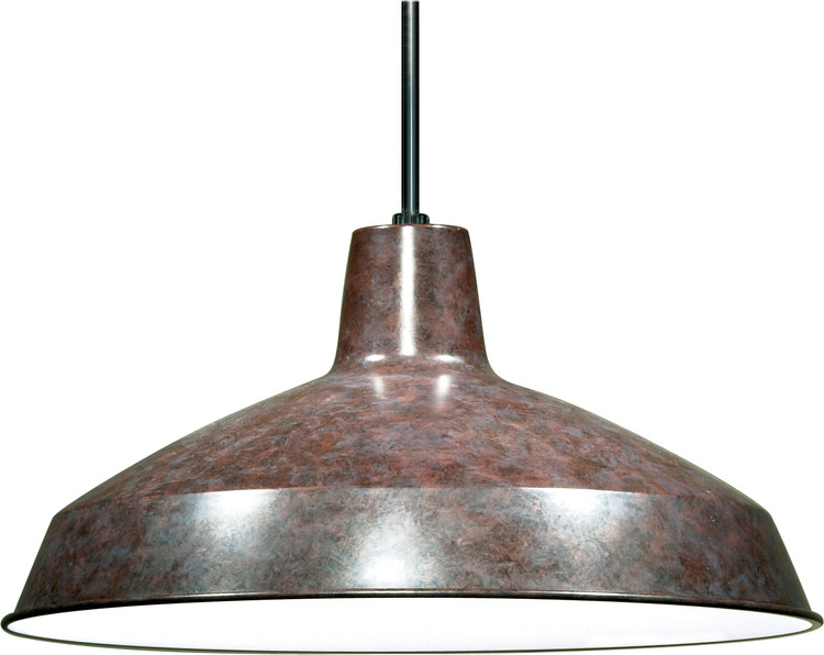 Nuvo Lighting - SF76-662 - One Light Hanging Lantern - Old Bronze / White Interior
