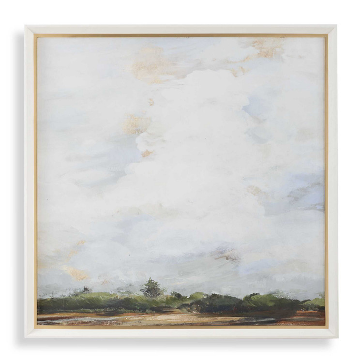 Uttermost - 32383 - Landscape Print - Whispering Cloudscapes - White Wood