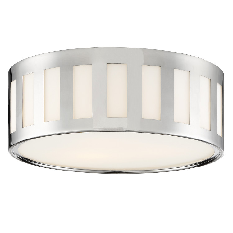 Crystorama - KEN-2203-PN - Three Light Flush Mount - Kendal - Polished Nickel