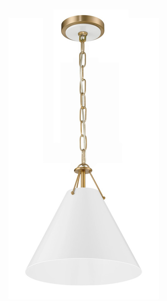 Crystorama - XAV-B8301-VG - One Light Pendant - Xavier - Vibrant Gold