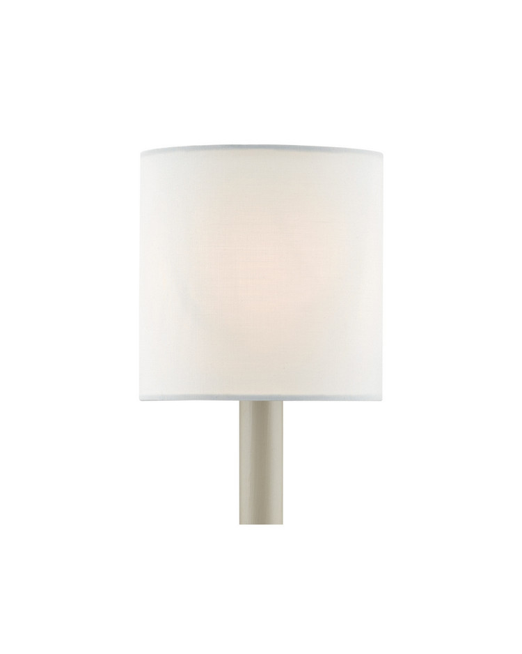 Currey and Company - 0454 - Shade - White Cotton Chandelier Shade - White Cotton
