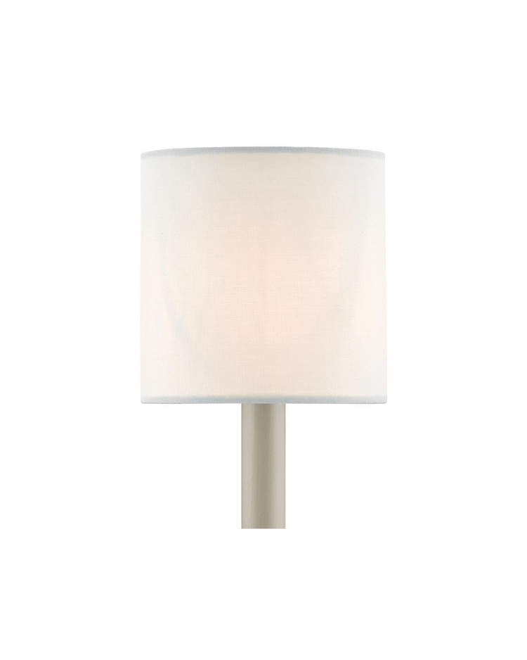 Currey and Company - 0455 - Shade - White Cotton Chandelier Shade - White Cotton