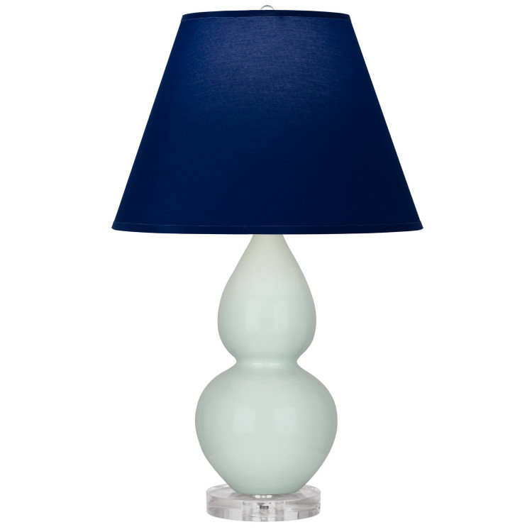 Robert Abbey - A788N - One Light Accent Lamp - Small Double Gourd - Celadon Glazed Ceramic w/Lucite