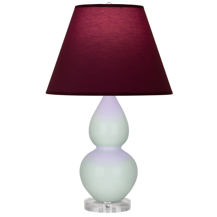 Robert Abbey - A788P - One Light Accent Lamp - Small Double Gourd - Celadon Glazed Ceramic w/Lucite