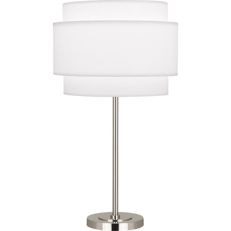 Robert Abbey - AW131 - One Light Table Lamp - Decker - Polished Nickel
