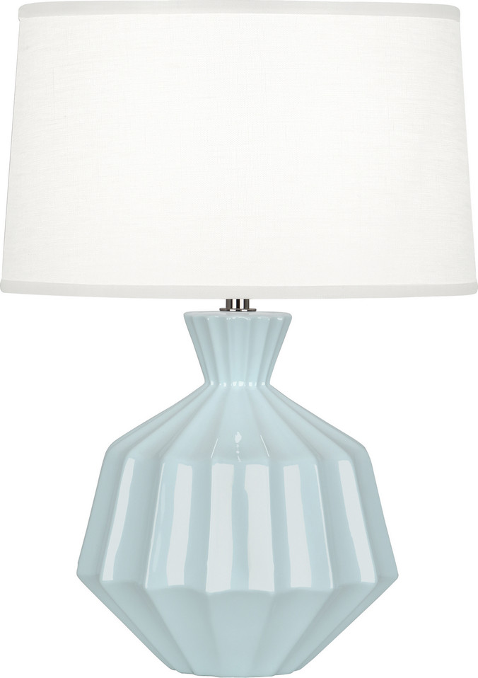 Robert Abbey - BB989 - One Light Accent Lamp - Small Orion - Baby Blue Glazed Ceramic