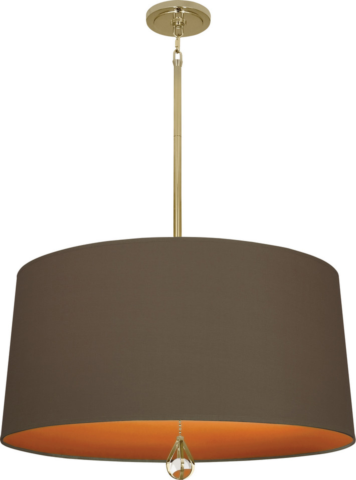 Robert Abbey - BN336 - Three Light Pendant - Williamsburg Custis - Modern Brass