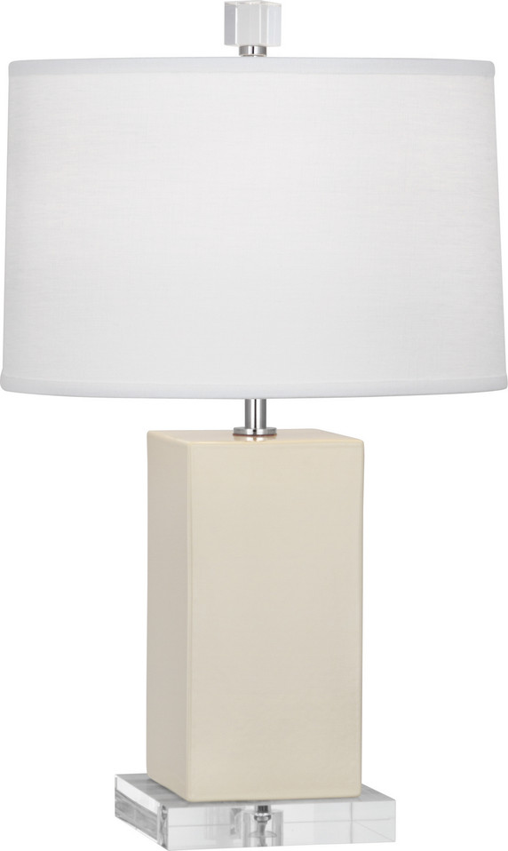 Robert Abbey - BN990 - One Light Accent Lamp - Small Harvey - Bone Glazed Ceramic