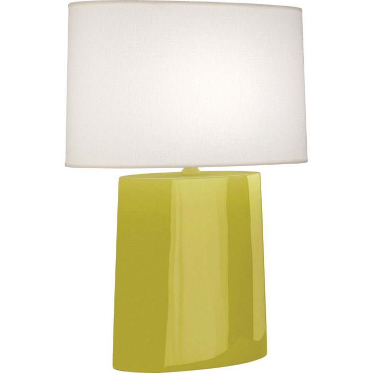 Robert Abbey - CI03 - One Light Table Lamp - Victor - Citron Glazed Ceramic
