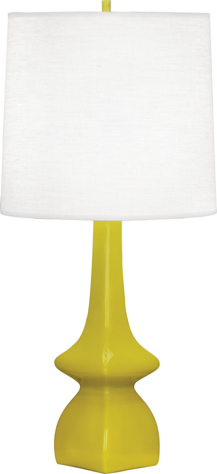 Robert Abbey - CI210 - One Light Table Lamp - Jasmine - Citron Glazed Ceramic
