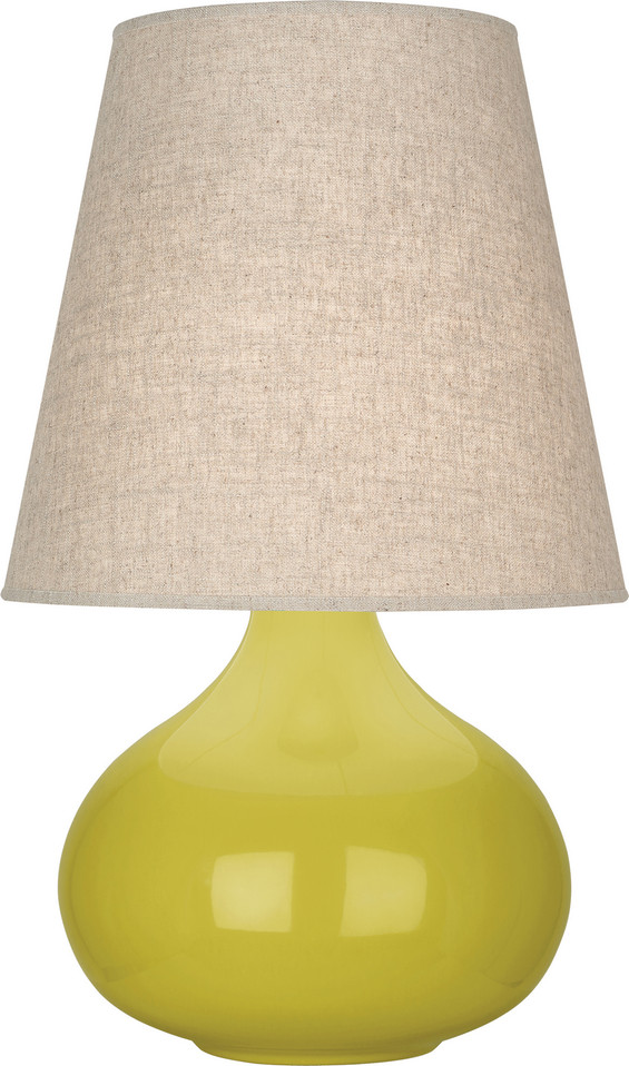 Robert Abbey - CI91 - One Light Accent Lamp - Small June - Citron Glazed Ceramic