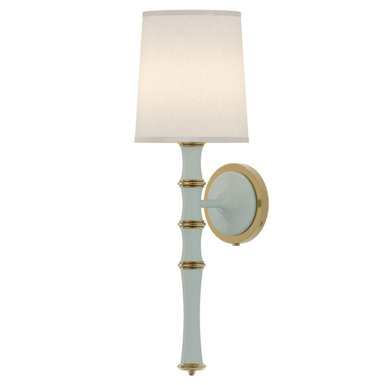 Robert Abbey - CL87 - One Light Wall Sconce - Kane - Celadon w/Modern Brass