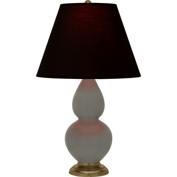 Robert Abbey - CR10K - One Light Accent Lamp - Small Double Gourd - Ash Glazed Ceramic w/Antique Natural Brass