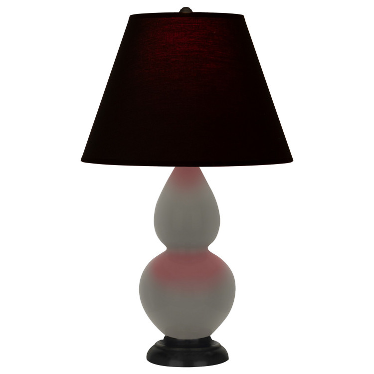 Robert Abbey - CR11K - One Light Accent Lamp - Small Double Gourd - Ash Glazed Ceramic w/Deep Patina Bronze