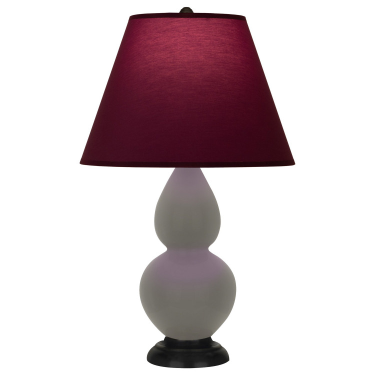 Robert Abbey - CR11P - One Light Accent Lamp - Small Double Gourd - Ash Glazed Ceramic w/Deep Patina Bronze