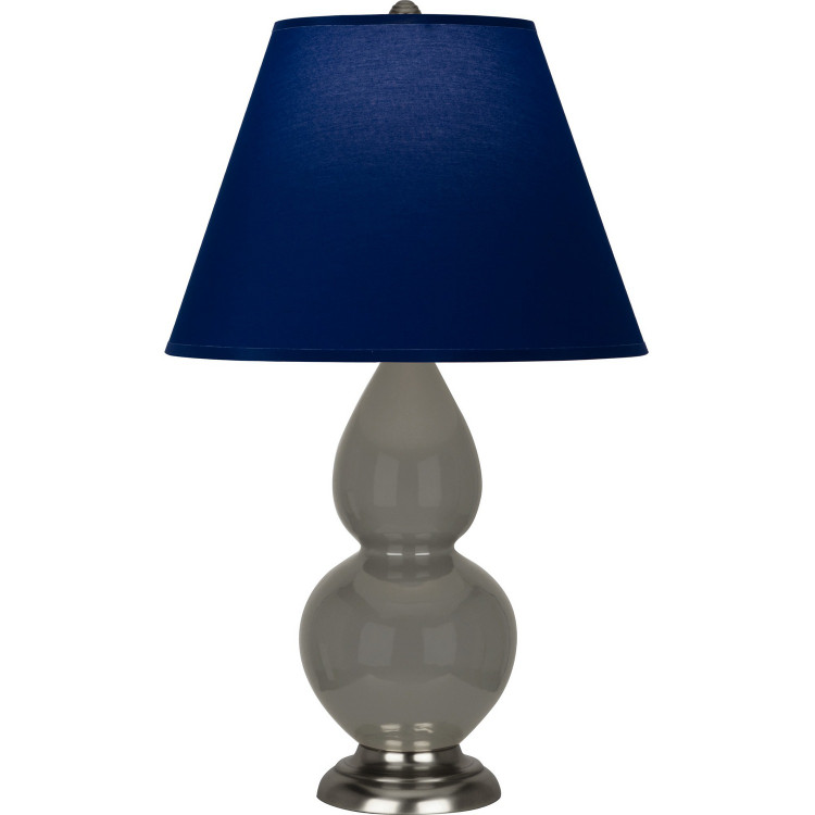 Robert Abbey - CR12N - One Light Accent Lamp - Small Double Gourd - Ash Glazed Ceramic w/Antique Silver