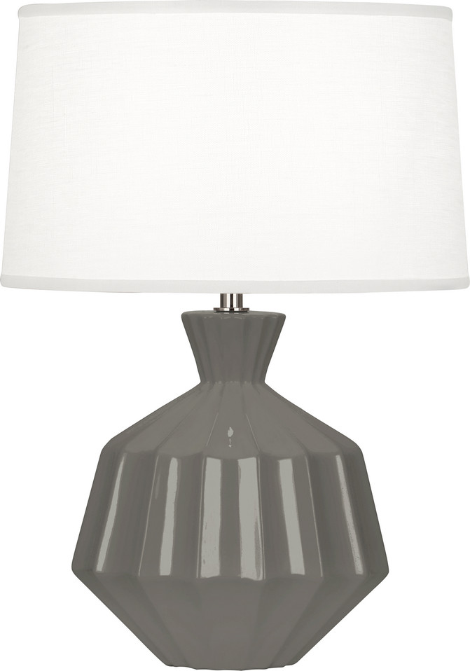 Robert Abbey - CR989 - One Light Accent Lamp - Small Orion - Ash Glazed Ceramic