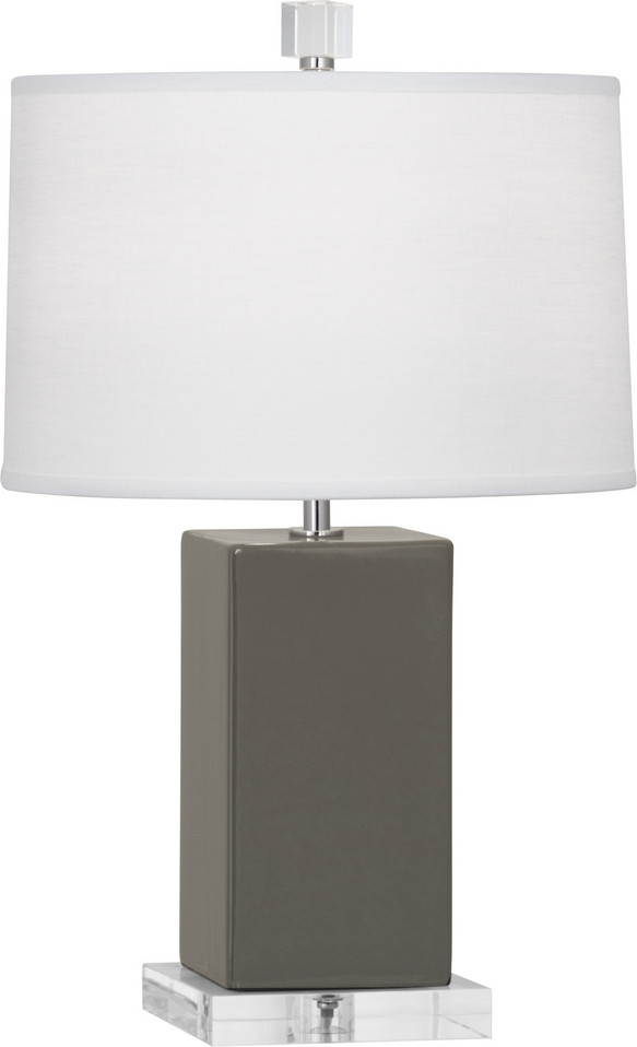 Robert Abbey - CR990 - One Light Accent Lamp - Small Harvey - Ash Glazed Ceramic
