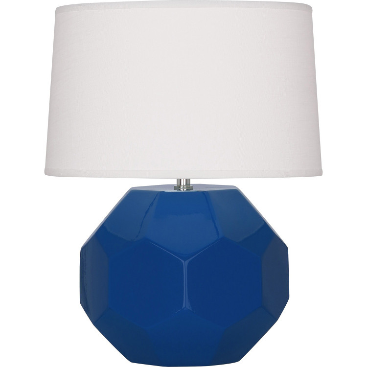 Robert Abbey - CT02 - One Light Accent Lamp - Small Franklin - Cobalt Glazed Ceramic