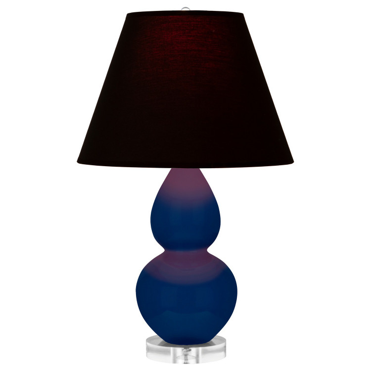 Robert Abbey - CT13K - One Light Accent Lamp - Small Double Gourd - Cobalt Glazed Ceramic w/Lucite