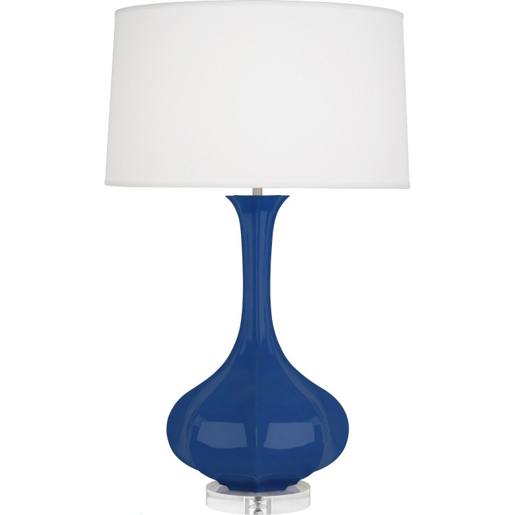 Robert Abbey - CT996 - One Light Table Lamp - Pike - Cobalt Glazed Ceramic w/Lucite