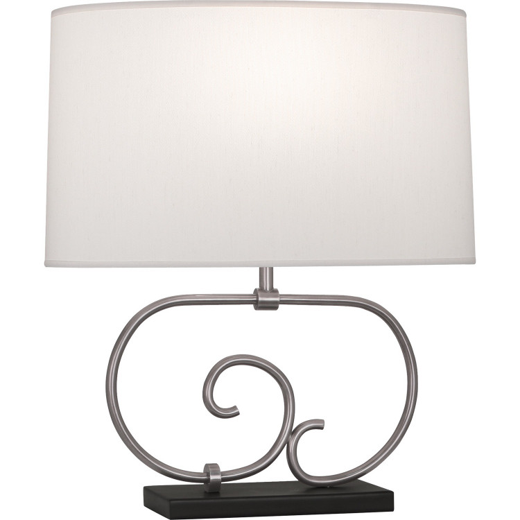 Robert Abbey - D586 - One Light Table Lamp - Chloe - Dark Antique Nickel w/ Matte Black