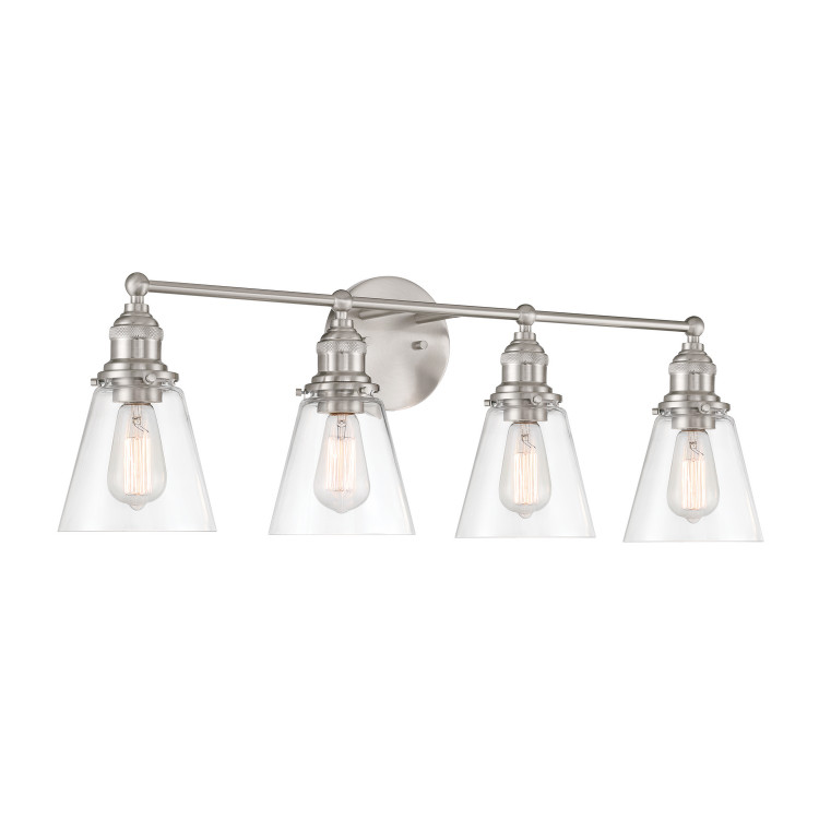 Minka-Lavery - 5684-84 - Four Light Vanity - Barwell - Brushed Nickel