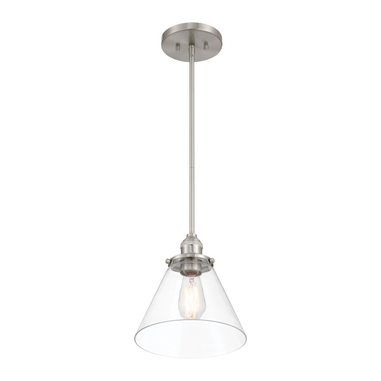 Minka-Lavery - 5686-84 - One Light Mini Pendant - Barwell - Brushed Nickel