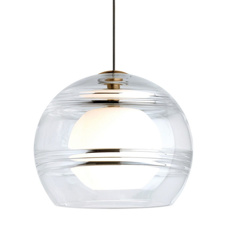 Visual Comfort Modern - 700MOSDNCR - One Light Pendant - Sedona - Aged Brass