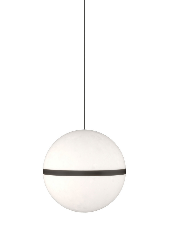 Visual Comfort Modern - 700MPHNEB - One Light Pendant - Hanea - Nightshade Black