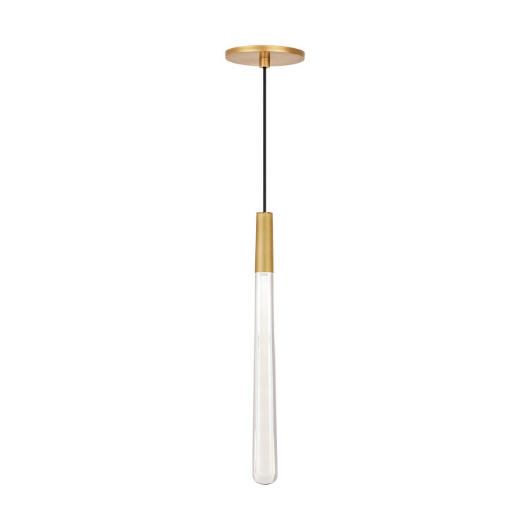Visual Comfort Modern - 700TRSPPYLC1RNB-LED930 - LED Pendant - Pylon - Natural Brass