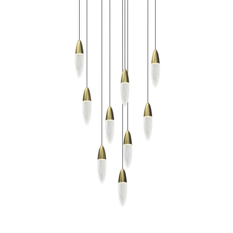 Sonneman - 4163.38 - LED Pendant - Sultana - Satin Brass