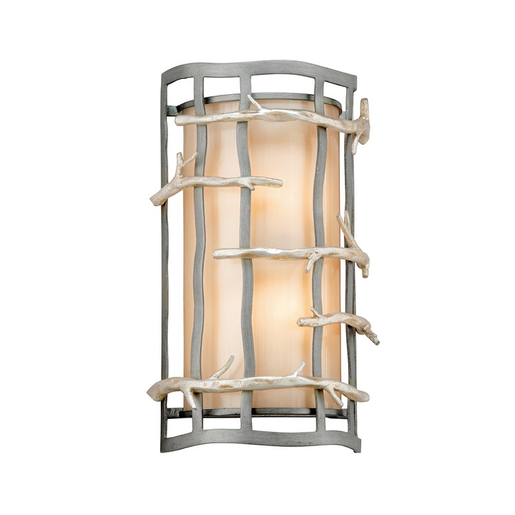 Troy Lighting - B2882-GRA/WSL - Two Light Wall Sconce - Adirondack - Graphite/Warm Silver Leaf