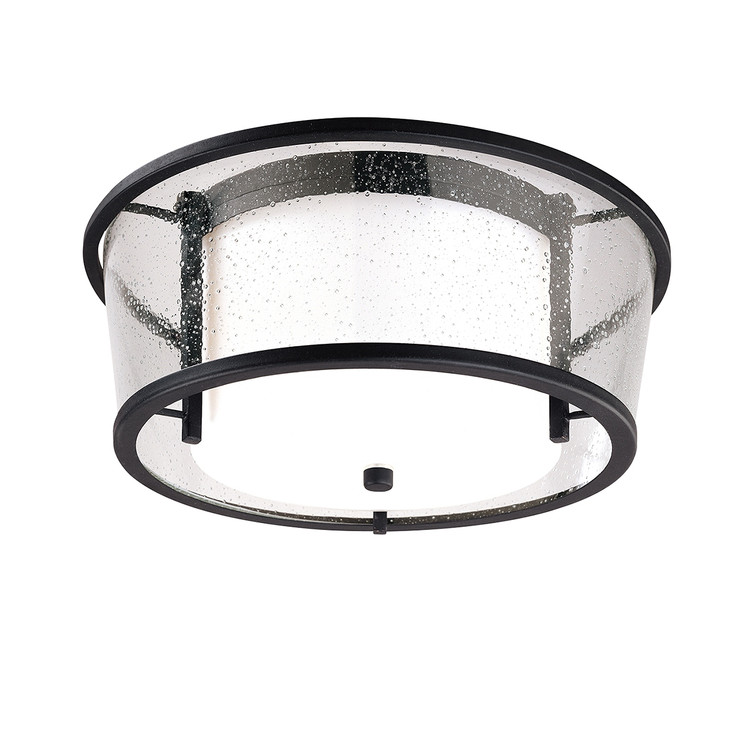 Troy Lighting - C1350-TBK - Two Light Flush Mount - Bennington - Texture Black