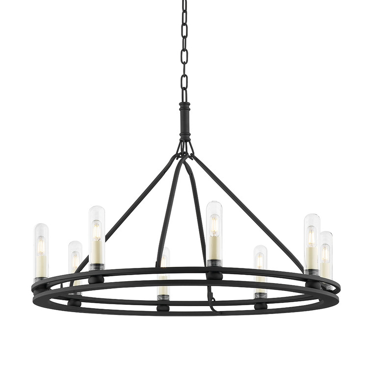 Troy Lighting - F6233-TBK - Eight Light Outdoor Chandelier - Sutton - Texture Black