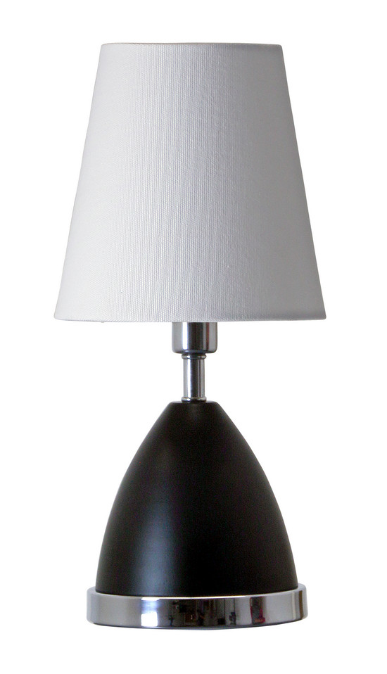House of Troy - GEO210 - One Light Table Lamp - Geo - Black Matte w/Chrome