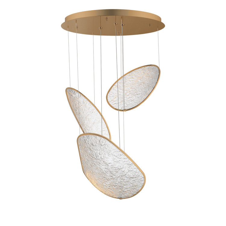 ET2 - E24974-BCN - LED Pendant - Moonscapes - Brushed Champagne