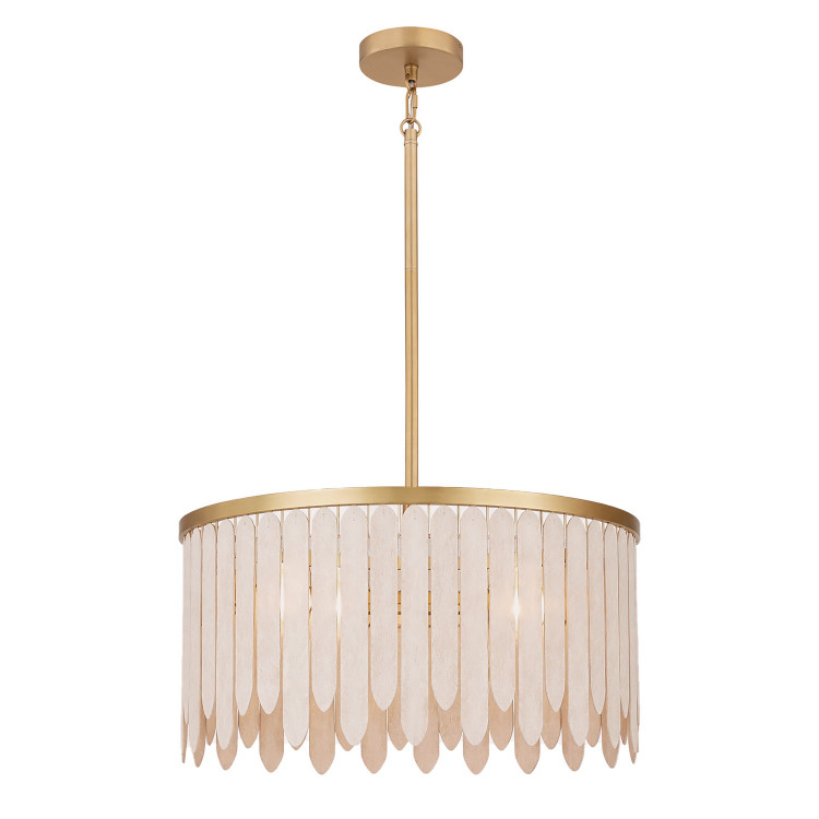 Maxim - 22512WWTNAB - Four Light Pendant - Marimba - Natural Aged Brass