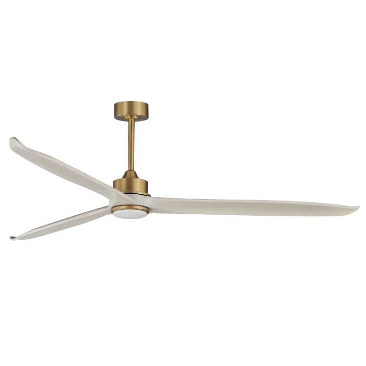 Maxim - 88834WTNABWWT - 80 Ceiling Fan - Woodwind - Natural Aged Brass