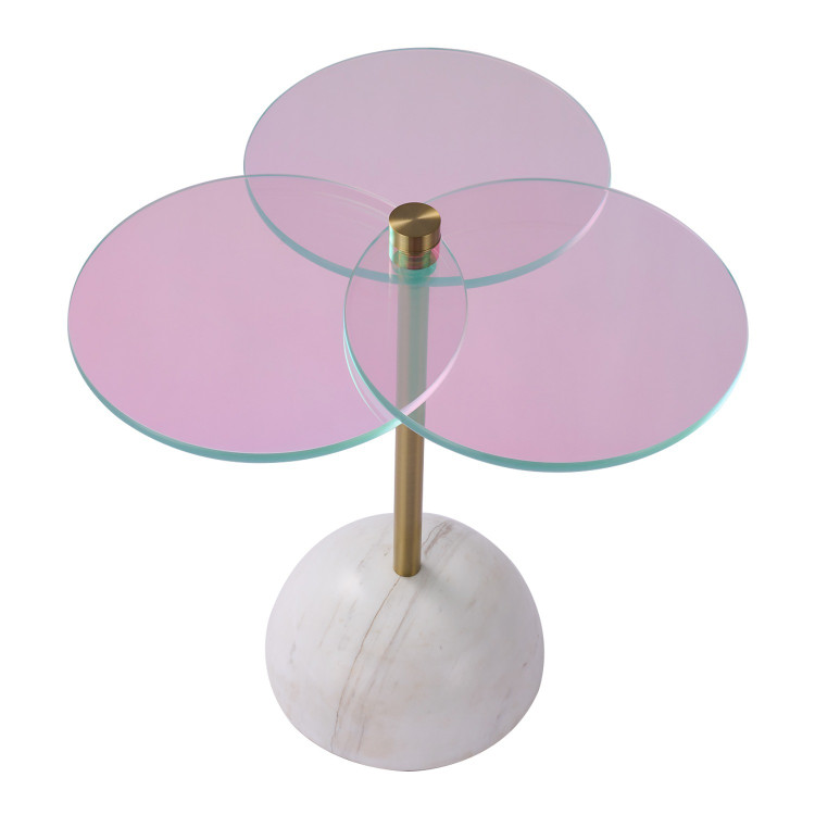 Kalco - 800604 - Table - Petali - Natural Brass